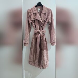 Houndstooth  Cotton Trench Coat